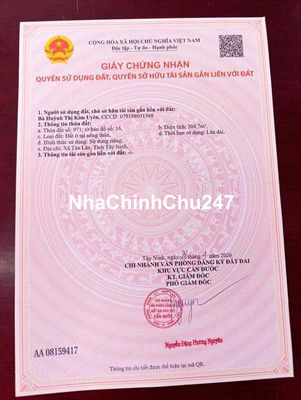 tôi chính chu cần ban gấp 204m đất thô số hiện thi đường khu dân cu