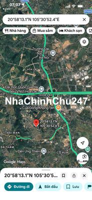 Chính Chủ Cần Bán Gấp Giá 23tr/m Đất Ngay Trung Tâm Hoà Lạc