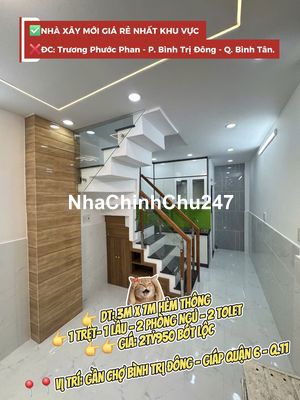 Dưới 3 tỷ - Nhà đẹp 2 phòng ngủ - Sát bên Q6 - Chủ gởi em bán ạ🥰
