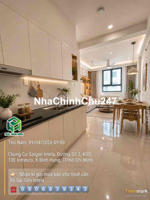 Chính Chủ Bán Căn Hộ Saigon Intela View Sông Thoáng mát