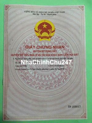 CHÍNH CHỦ BÁN NHANH NHÀ BÌNH TÂN KHU CHỢ BÀ HOM ĐÃ CÓ SỔ