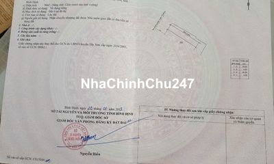 Bán 3 lô đất liền nhau mặt tiền chợ Phú Phong, chính chủ, sổ hồng!!!