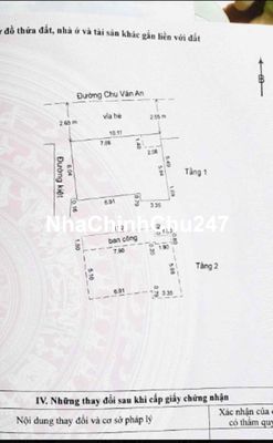 Bán đất 2MT Chu Văn An - Đối diện BV Nhi 66m2 giá 9,5 tỷ