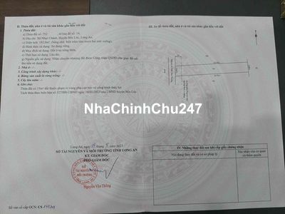 Đất Bến Lức - Long An 182m2 Chính Chủ