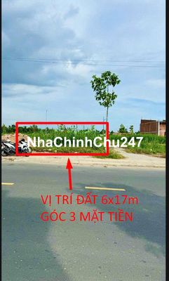 CHÍNH CHỦ BÁN SIÊU PHẨM ĐẤT 6x17m, GÓC 3 MẶT TIỀN, KDC AN BÌNH, CTHƠ