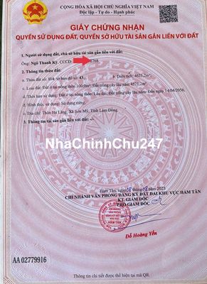 Chính Chủ Bán Đất Mặt Tiền Đường 58m, DT 4.621m2, TC 100m2 Nở Hậu