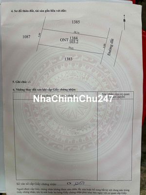 Chính chủ cần bán gấp lô đất đẹp vuông vức. hẻm ô tô đường thông.