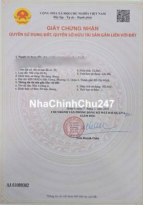 chính chủ Bán nhà xây kiên cố hẻm 628 Hậu Giang , P12 , Q6 