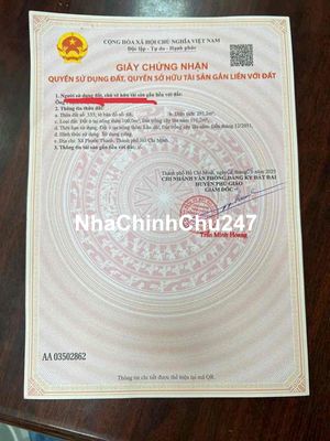 Chính Chủ Cần Bán Đất TPHCM Mới