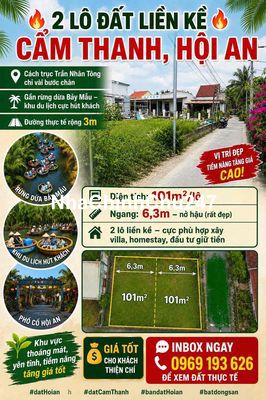 chính chủ bán cặp đất Hội An giá rẻ đầu tư
