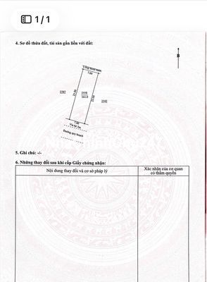 Chính chủ cần bán đất khu tái định cư Lệ Sơn 1