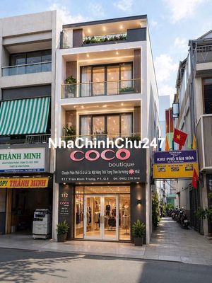 CHÍNH CHỦ BÁN NHÀ GÓC  MT TRÂN BÌNH TRỌNG Q.5 -NGANG 4M ( NỠ HẬU 8M )