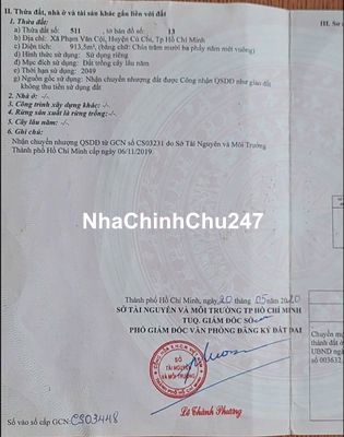 CHÍNH CHỦ BÁN ĐẤT ĐẤT CỦ CHI -  MẢNH ĐẤT SỐ 13 BÀU LÁCH