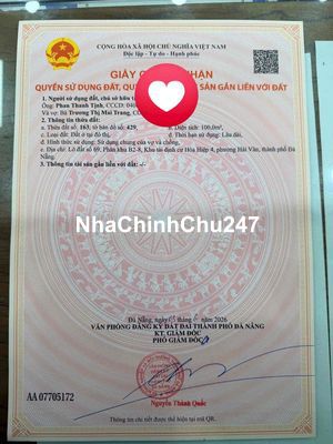 Tôi chính chủ cần bán lô đất vị trí đẹp, giá tốt có hh cae dv