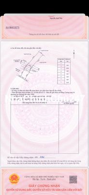 CHÍNH CHỦ BÁN LÔ ĐẤT 100M2 TẠI ĐẶNG CƯƠNG, ĐƯỜNG TRỤC CHÍNH 10M.
