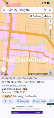 bán đất Cẩm Mỹ đồng Nai chính chủ
