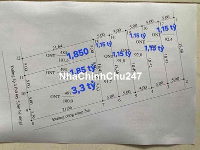Chủ gửi bán vài nền thổ giá tốt tại ấp4 - Tân Bửu - BLức