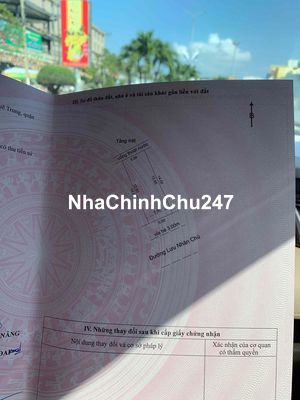 CHÍNH CHỦ CẦN BÁN NHÀ MẶT TIỀN LƯU NHÂN CHÚ