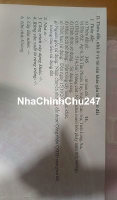 chính chủ bán đất đẹp gần ubnd xã tân phước tây